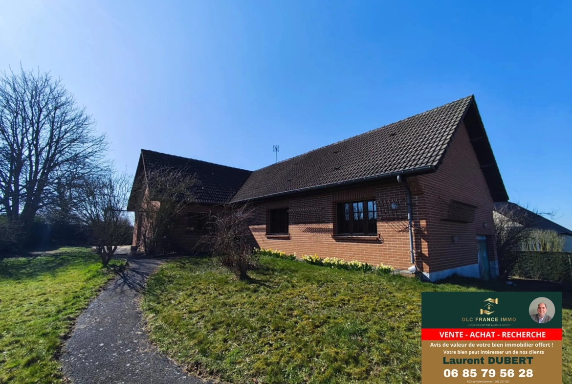 Maison individuelle de 140 m² avec 4 chambres dans le bocage de l'Avesnois 
