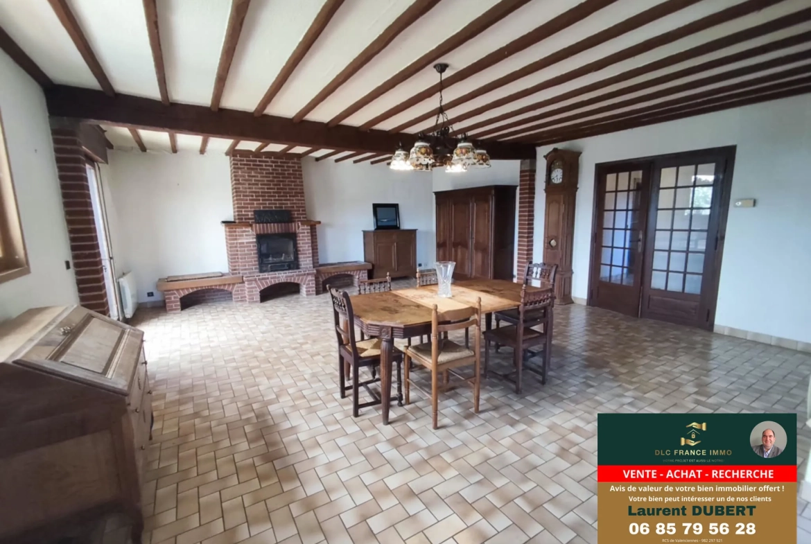 Maison individuelle de 140 m² avec 4 chambres dans le bocage de l'Avesnois 