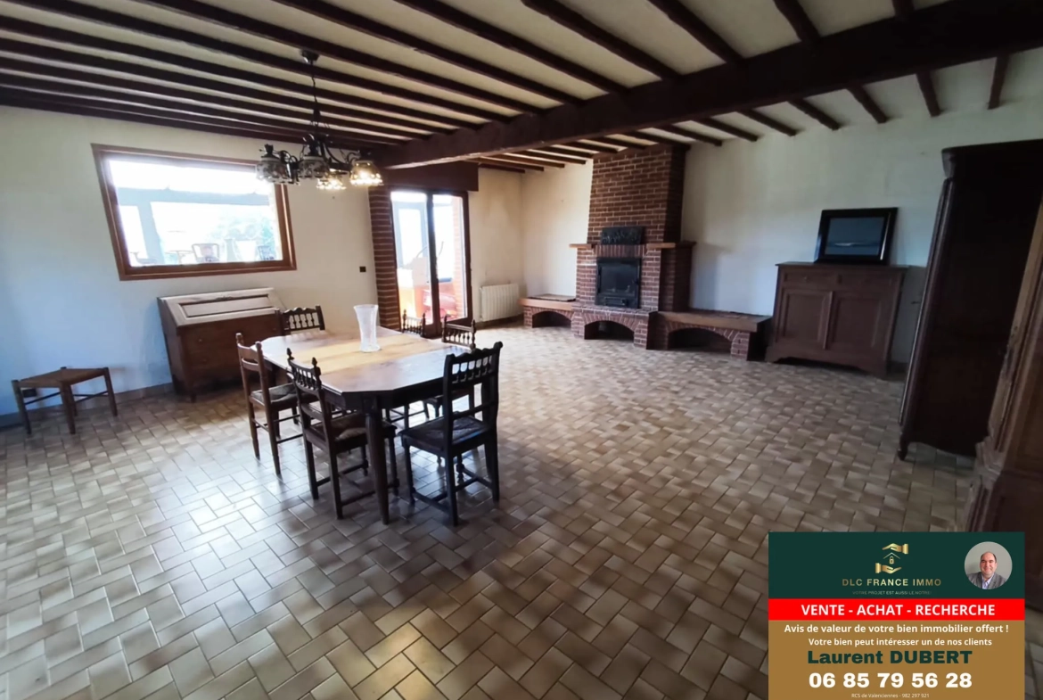 Maison individuelle de 140 m² avec 4 chambres dans le bocage de l'Avesnois 