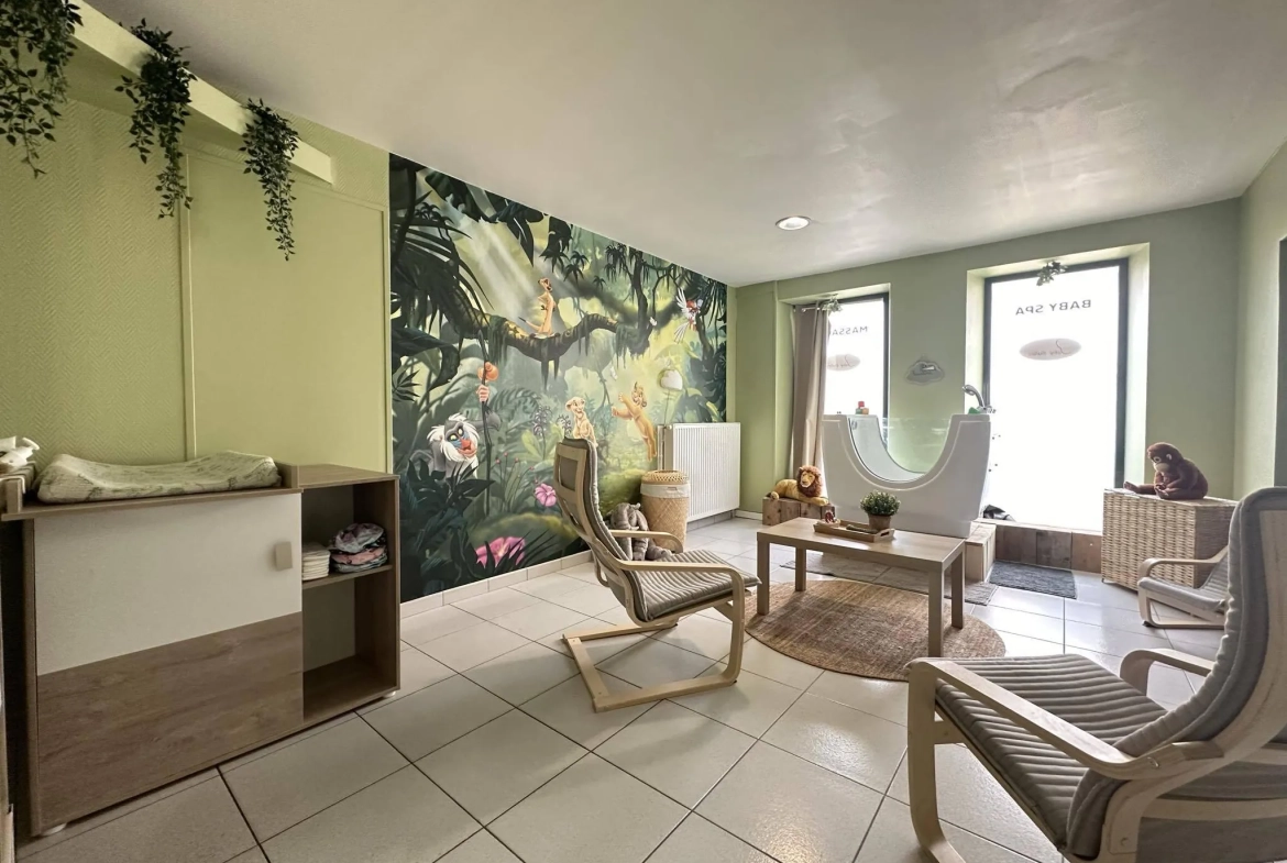 Immeuble de 214 m² avec local commercial et appartement à Bruyères-et-Montbérault 