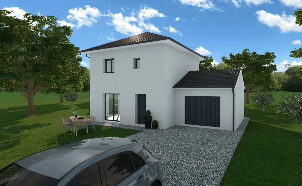Maison personnalisable de 100 m² à Virignin avec garage et prestations haut de gamme 