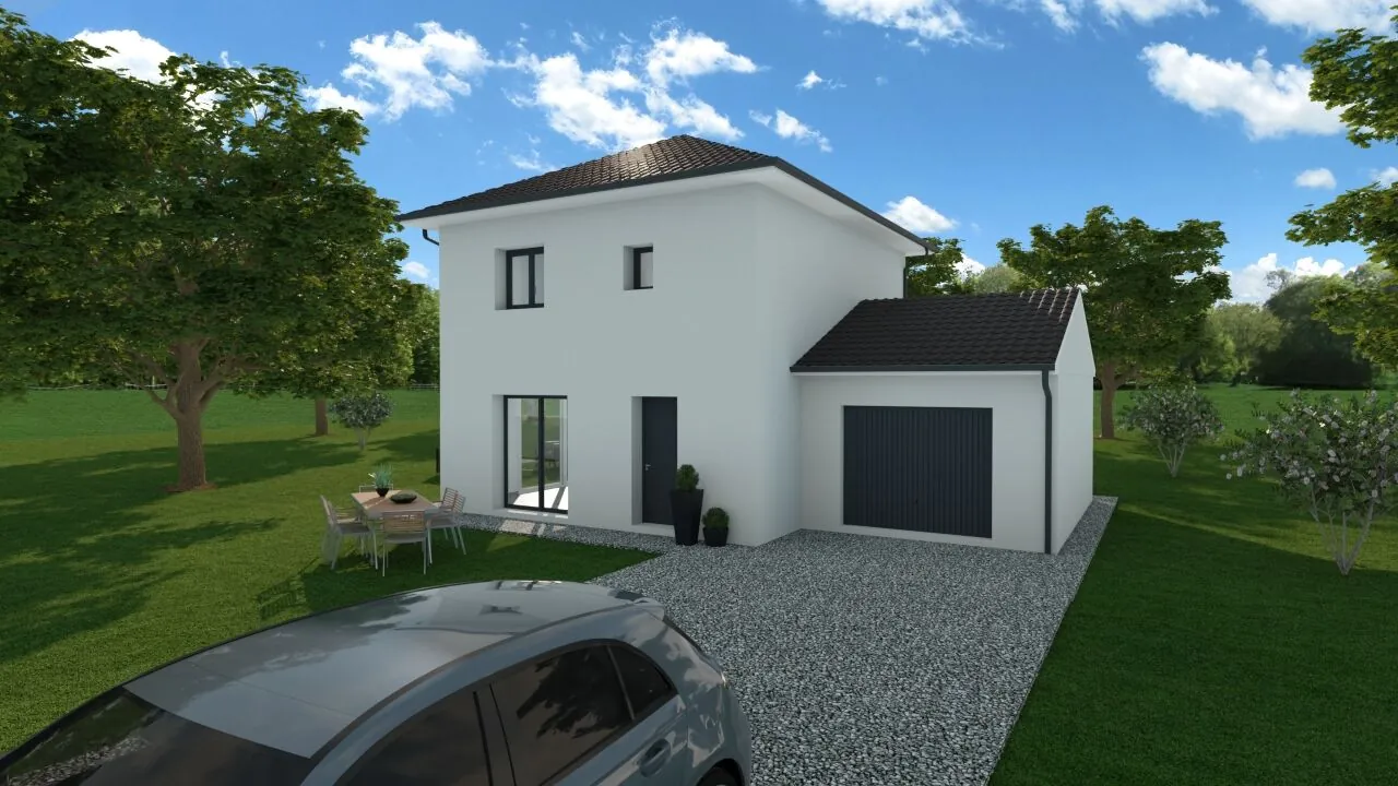 Maison personnalisable de 100 m² à Virignin avec garage et prestations haut de gamme 
