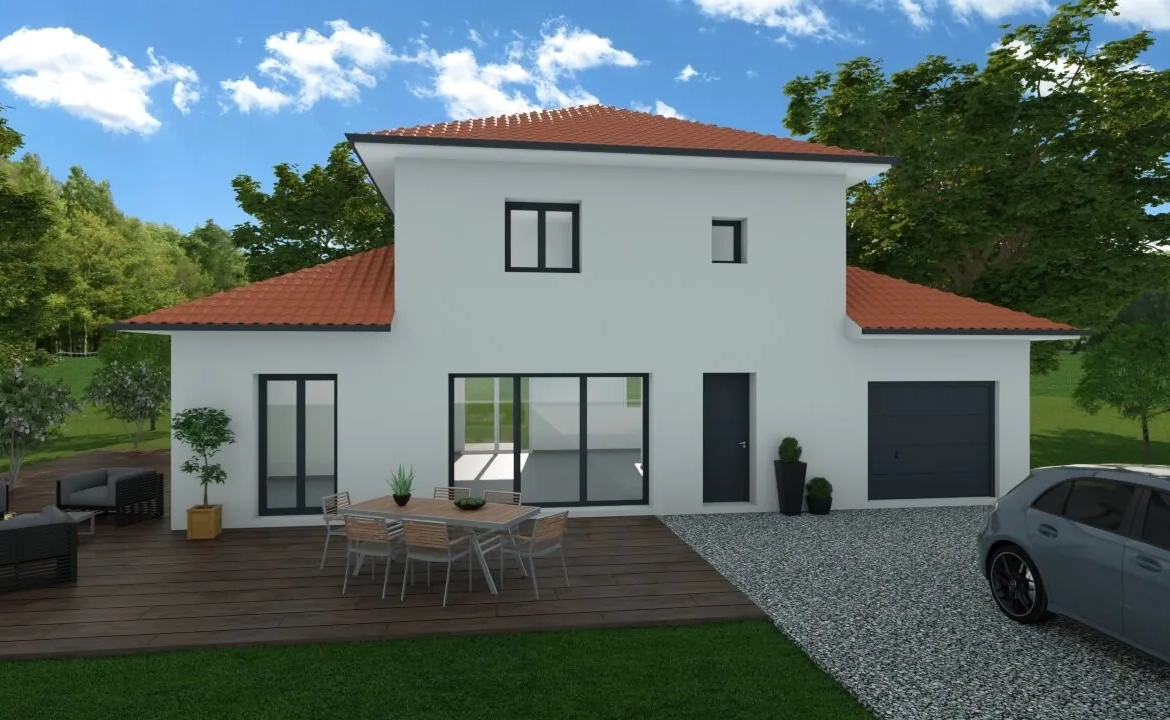 Maison personnalisable de 100 m² à Virignin avec garage et prestations haut de gamme 