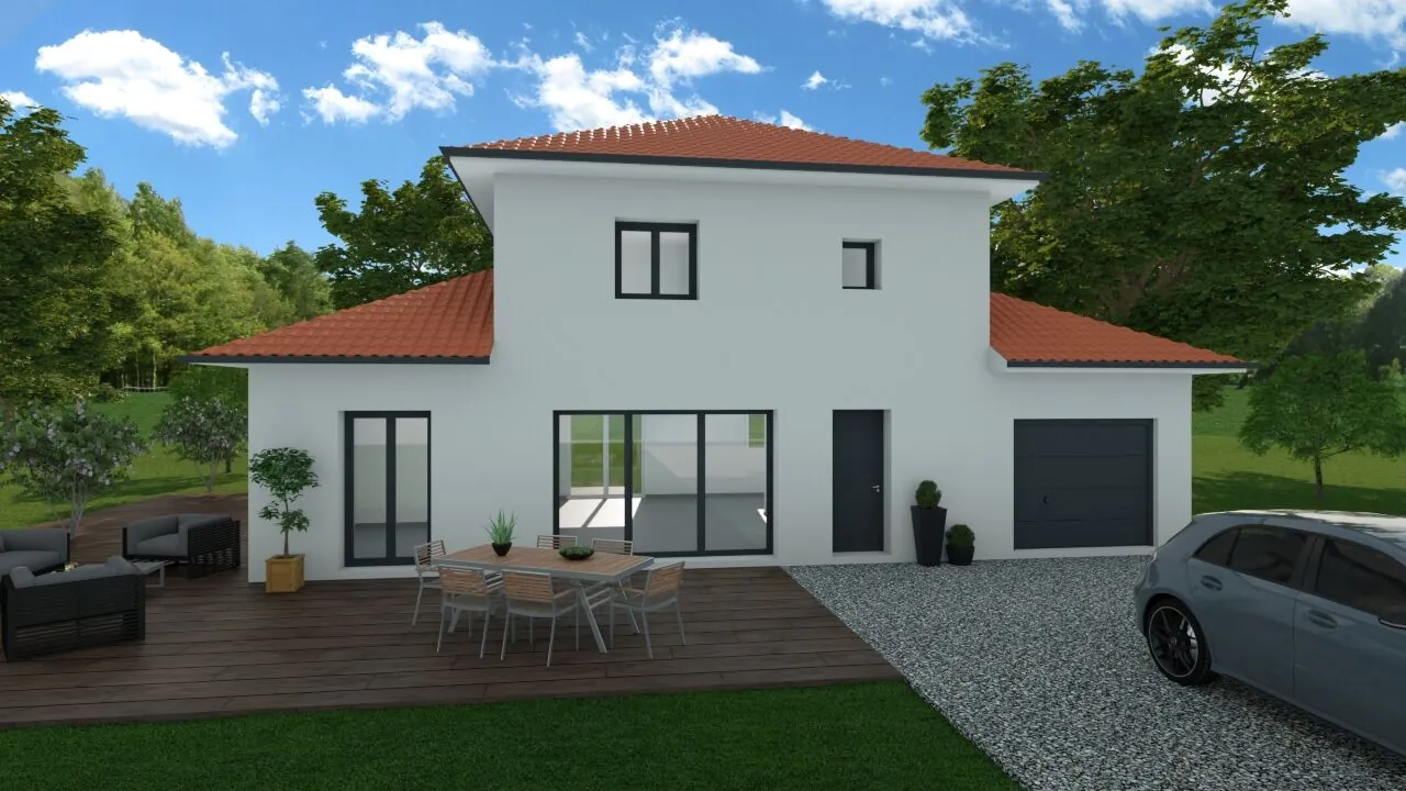 Maison personnalisable de 100 m² à Virignin avec garage et prestations haut de gamme 