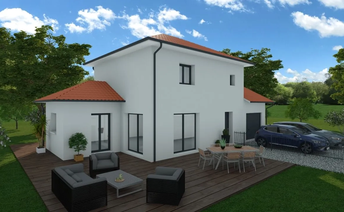 Maison personnalisable de 100 m² à Virignin avec garage et prestations haut de gamme 