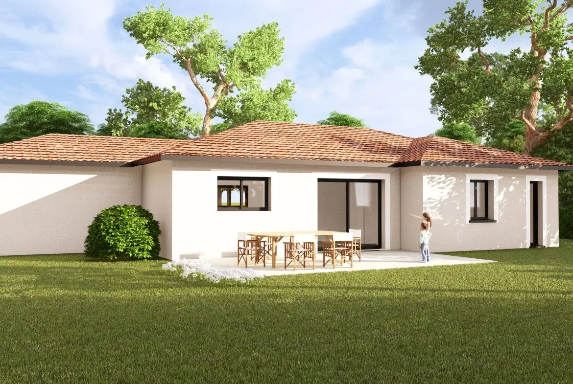 Villa neuve à Dracé de 4 chambres avec garage et terrasse, livraison 2024 