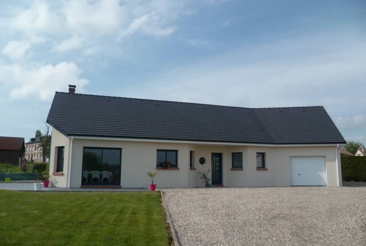 Maison neuve moderne de plain-pied à Croisy-sur-Andelle avec 4 chambres 
