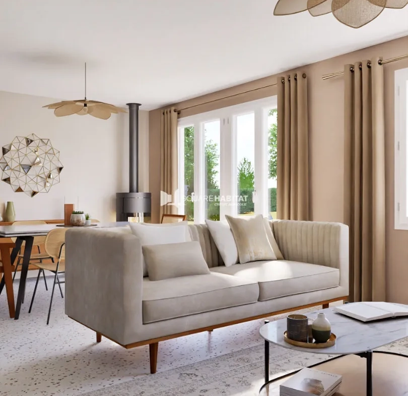 Charmante villa de plain-pied à Saignon avec terrain clos et arbres, proche d'Apt 