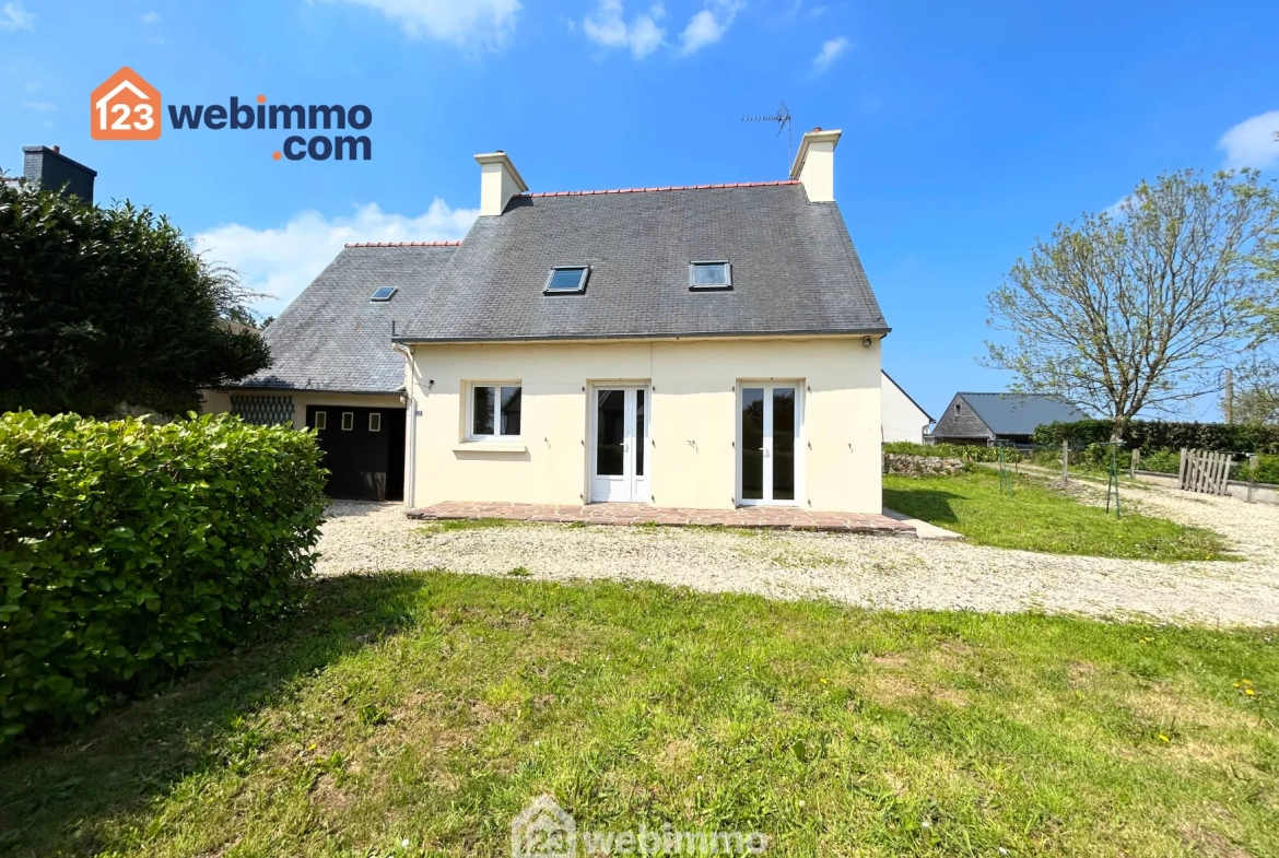 Maison de plain-pied à vendre à Ploubezre (22) - 84 m² avec garage 
