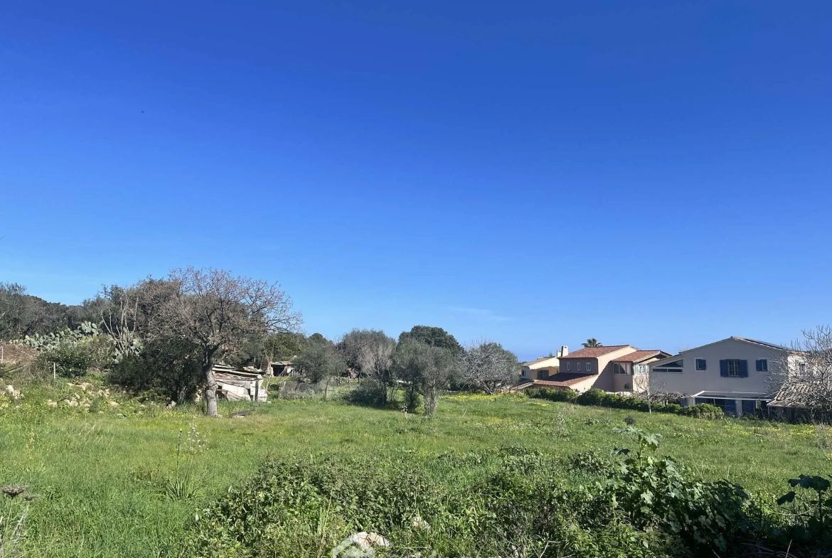 Terrain constructible de 1040 m² à Santa Reparata di Balagne, proximité mer 