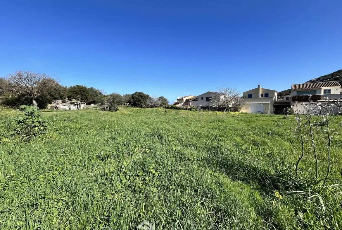 Terrain constructible de 1040 m² à Santa Reparata di Balagne, proximité mer 