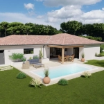 Maison neuve 3 chambres avec garage et terrasse à Aire-sur-l'Adour