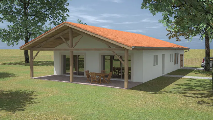Maison neuve hors d'eau hors d'air 3 chambres à Luglon - Projet personnalisé 