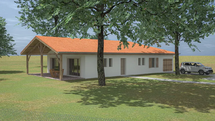Maison neuve hors d'eau hors d'air 3 chambres à Luglon - Projet personnalisé 