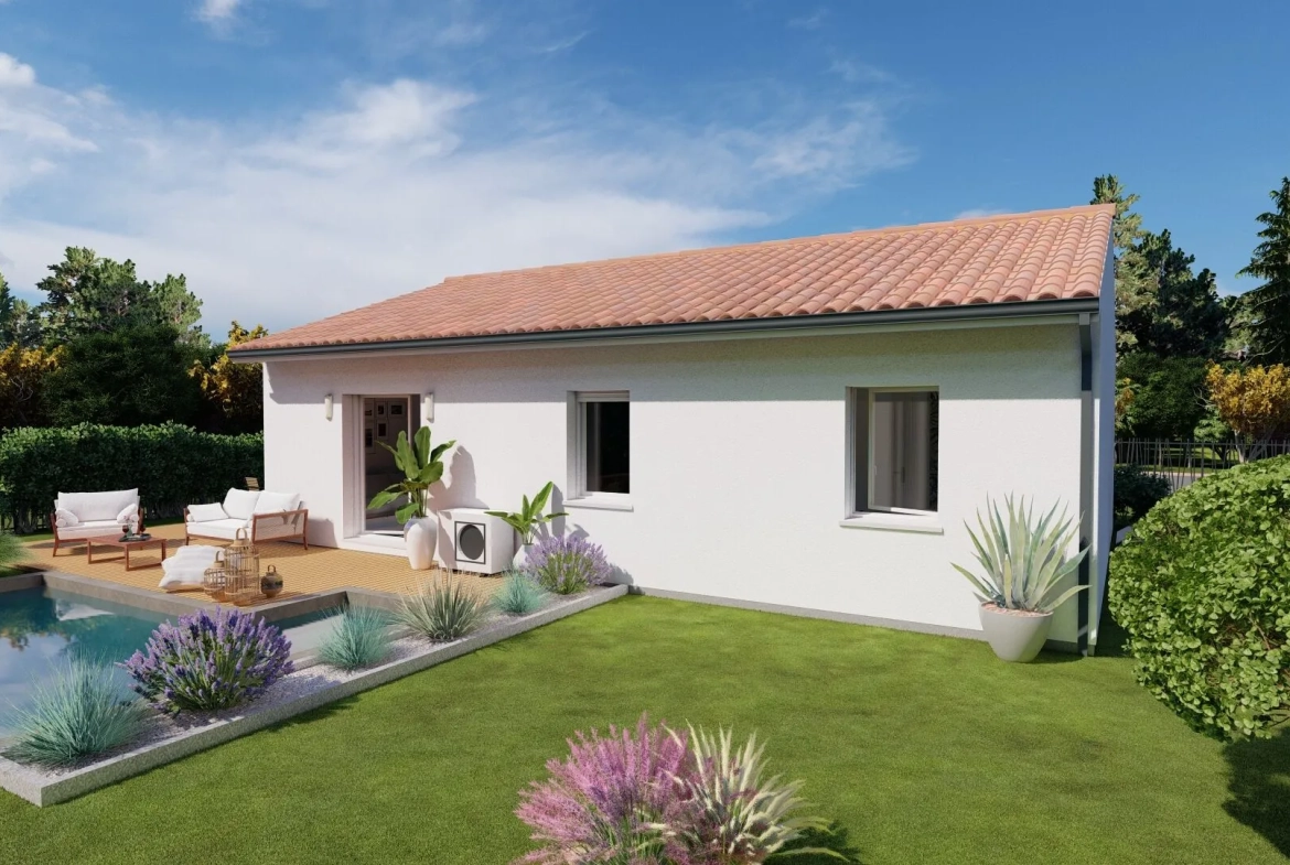 Maison neuve 3 chambres à Saint-Paul-lès-Dax sur terrain de 655 m² 
