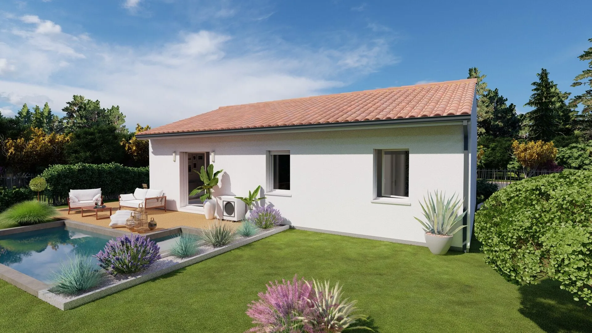 Maison neuve 3 chambres à Saint-Paul-lès-Dax sur terrain de 655 m² 