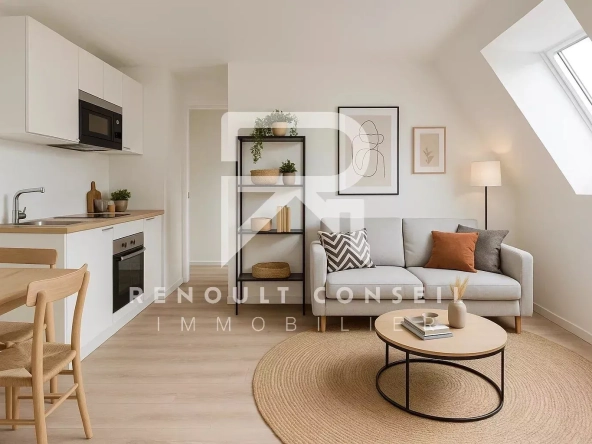Studio à Coteaux Ouest à Rouen - Investissement locatif rentable et optimisé