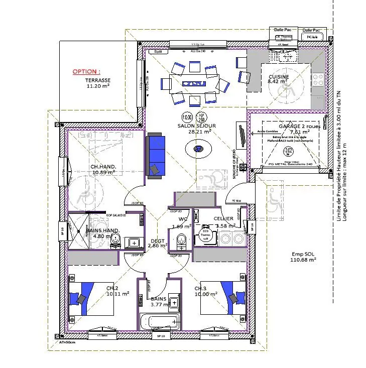 Maison neuve à Seyresse avec 3 chambres, proche Dax - Sur mesure et prête à construire 