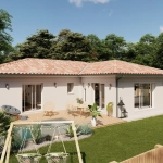 Maison neuve 3 chambres à Lesperon avec garage et terrain de 600 m²