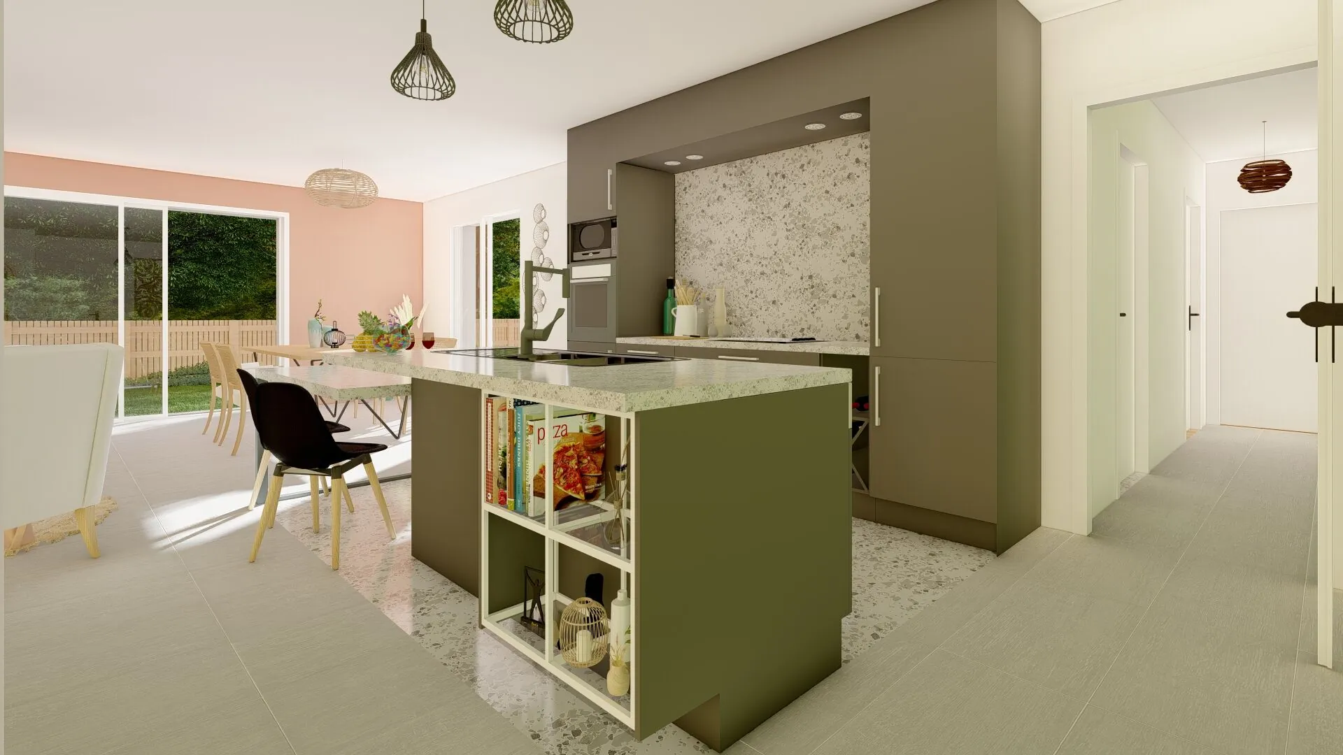 Maison neuve 3 chambres à Lesperon avec garage et terrain de 600 m² 