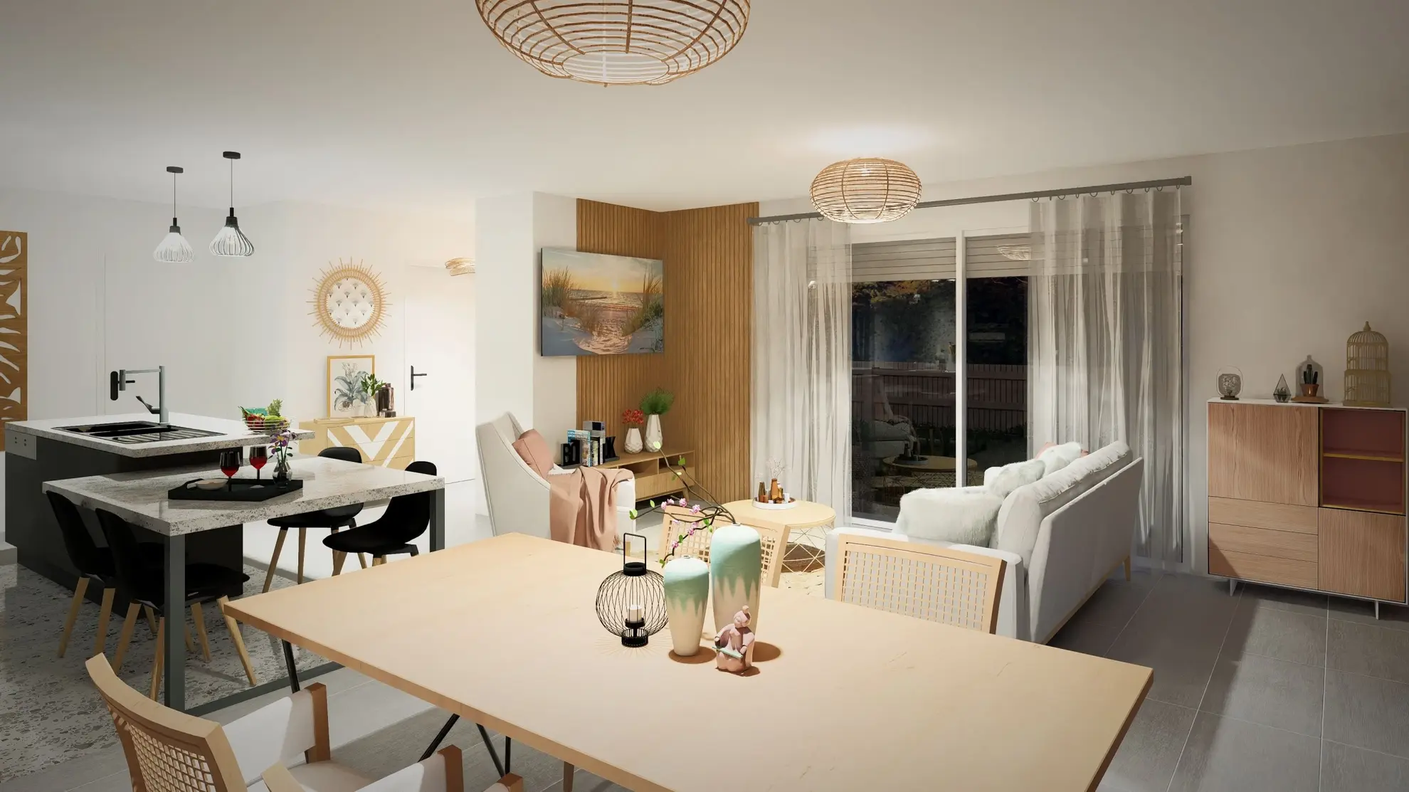 Maison neuve 3 chambres à Lesperon avec garage et terrain de 600 m² 