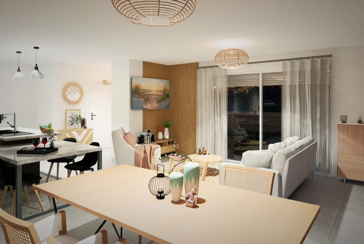 Maison neuve 3 chambres à Lesperon avec garage et terrain de 600 m² 
