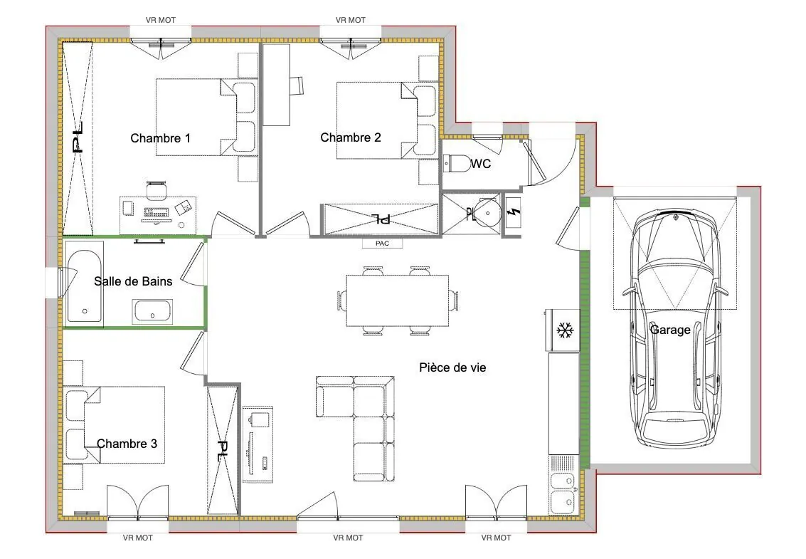 Maison neuve à vendre à Voiron, livraison 2026 — 3 chambres, garage, financement facile 