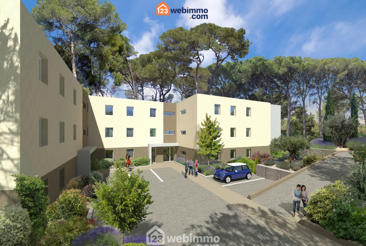 Appartement T3 neuf avec terrasse et parking à Villeneuve-lès-Avignon 