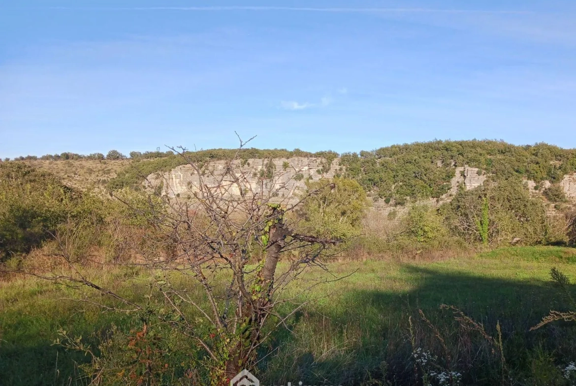 Terrain à bâtir de 1300m² à Vogüé, village classé en France 