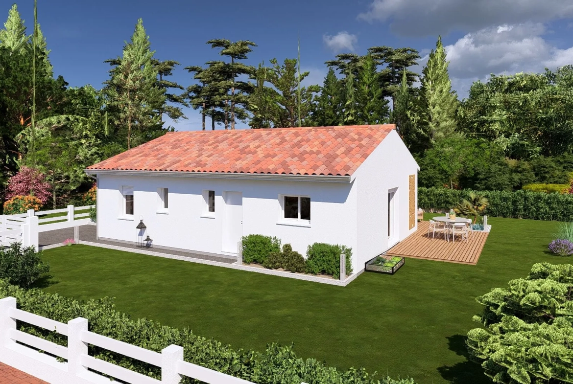 Maison neuve 3 chambres à Cagnotte dans les Landes à partir de 170 000 € 