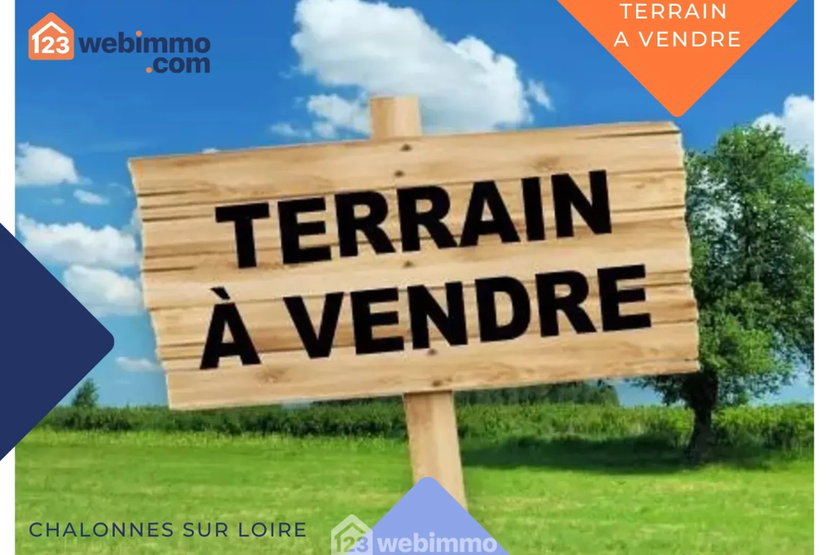 Terrain constructible de 374 m² à Chalonnes-sur-Loire – Idéal pour construire 