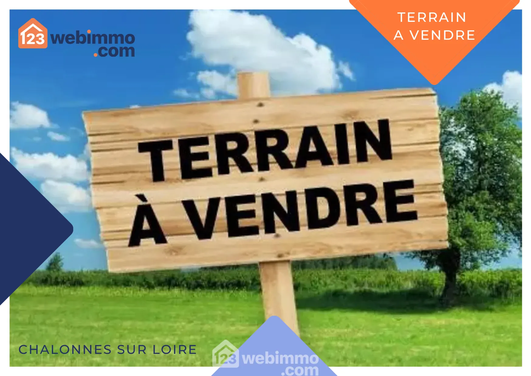 Terrain constructible de 374 m² à Chalonnes-sur-Loire – Idéal pour construire 