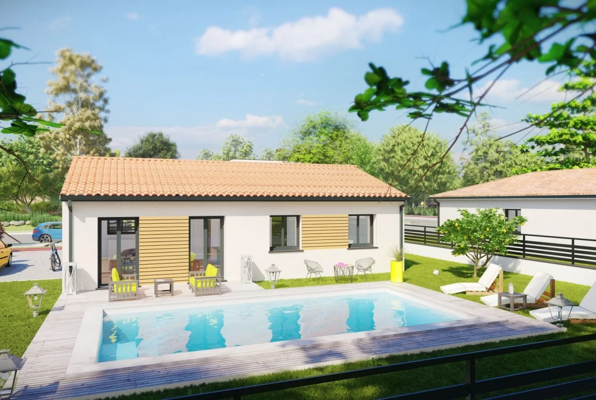 Construction maison neuve T4 à Castelnau-d'Estrétefonds - Sur-mesure, personnalisé et clé en main 