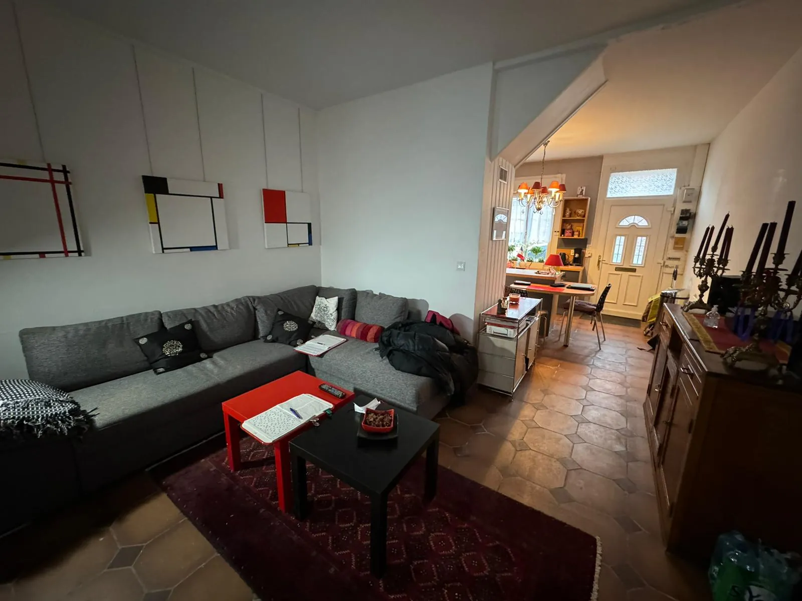 Maison de ville à vendre en centre-ville de Moreuil avec jardin et dépendance 