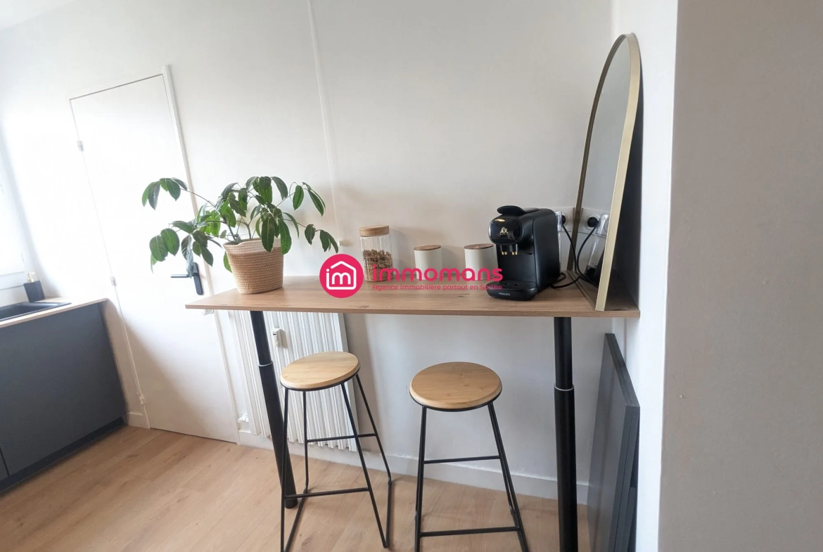 Appartement rénové de 46 m² à Le Mans, proche hospital, parking et cave 
