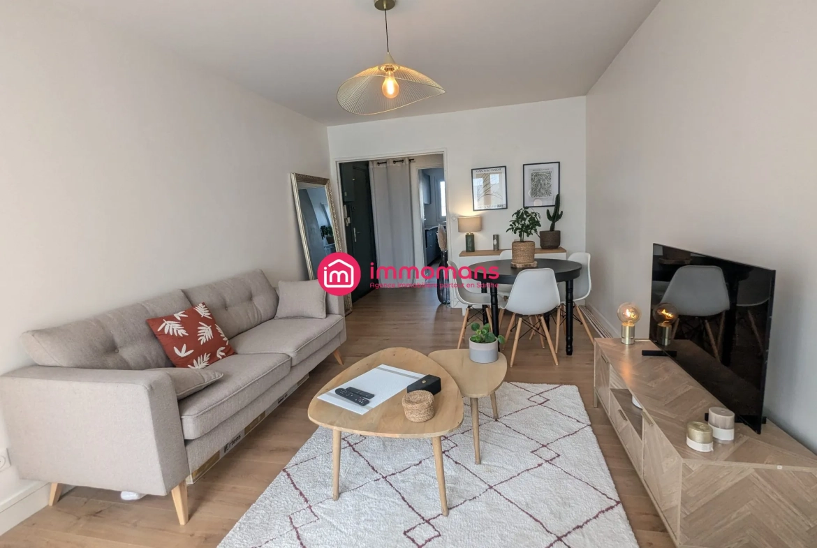 Appartement rénové de 46 m² à Le Mans, proche hospital, parking et cave 