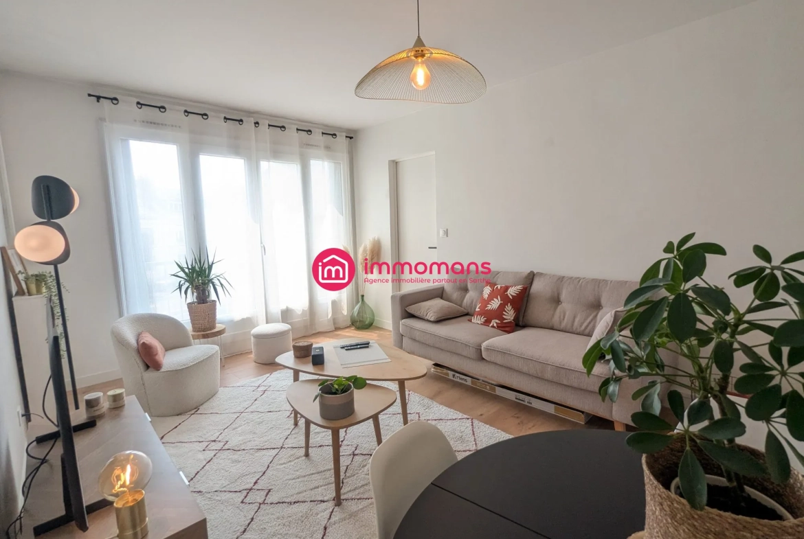 Appartement rénové de 46 m² à Le Mans, proche hospital, parking et cave 