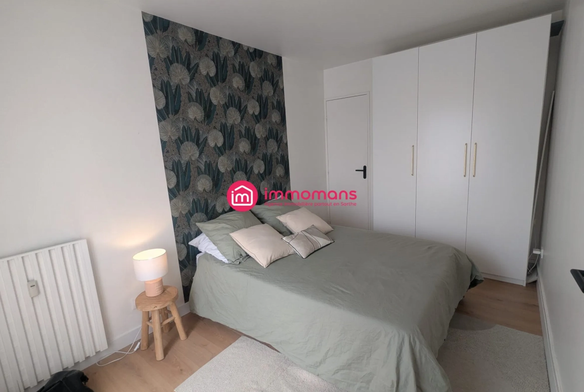 Appartement rénové de 46 m² à Le Mans, proche hospital, parking et cave 