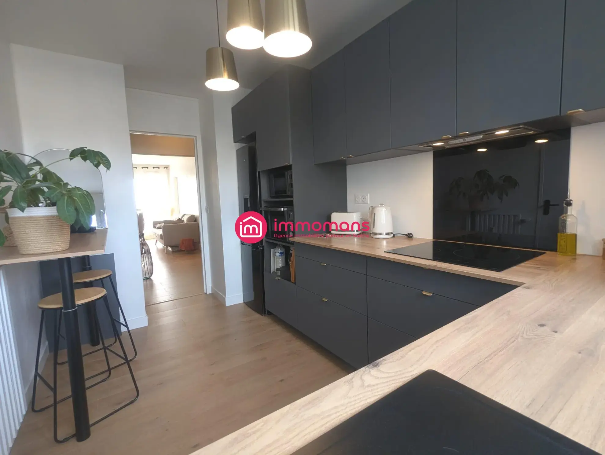 Appartement rénové de 46 m² à Le Mans, proche hospital, parking et cave 