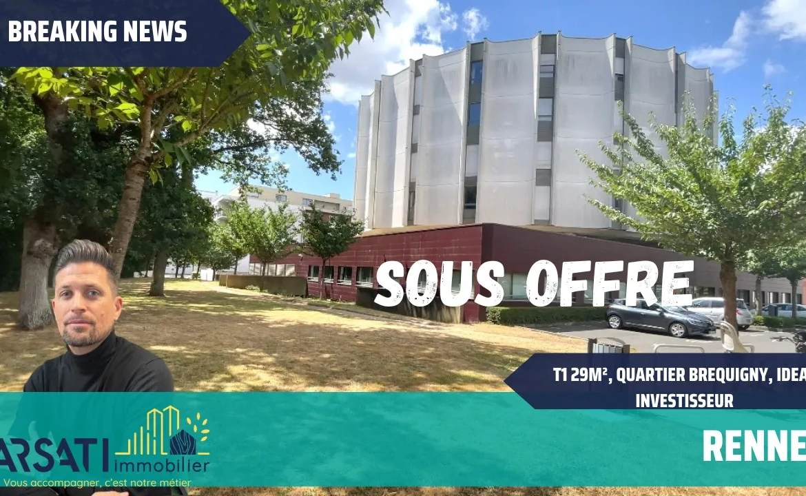 Appartement T1 de 25,75 m² à Rennes, Quartier Bréquigny - Investissement idéal 