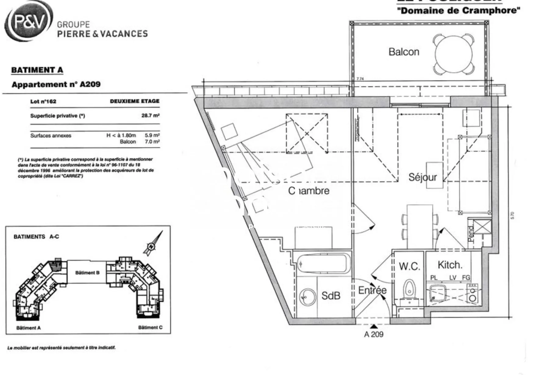 Investissement LMNP en Appartement T2 Meublé au Pouliguen avec Bail Commercial 