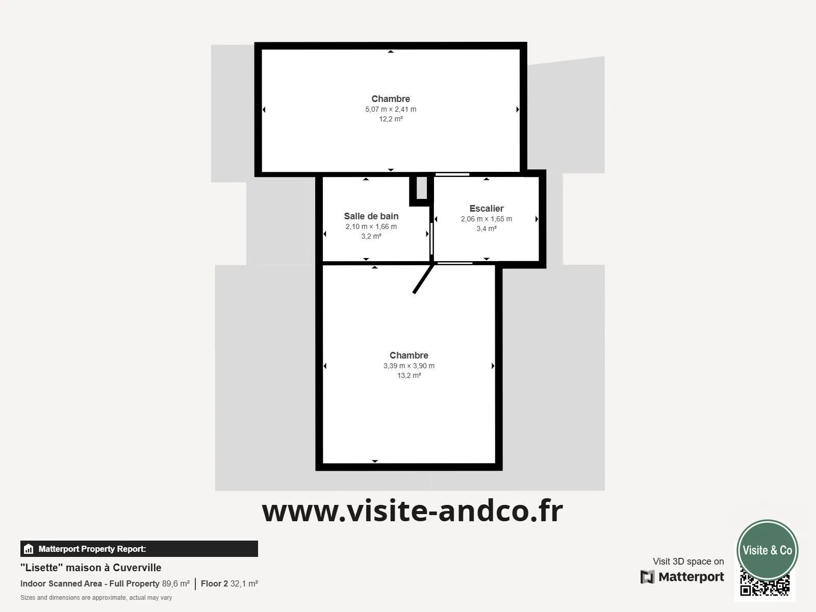 Maison familiale à Cuverville, 2 chambres, garage et jardin au sud 