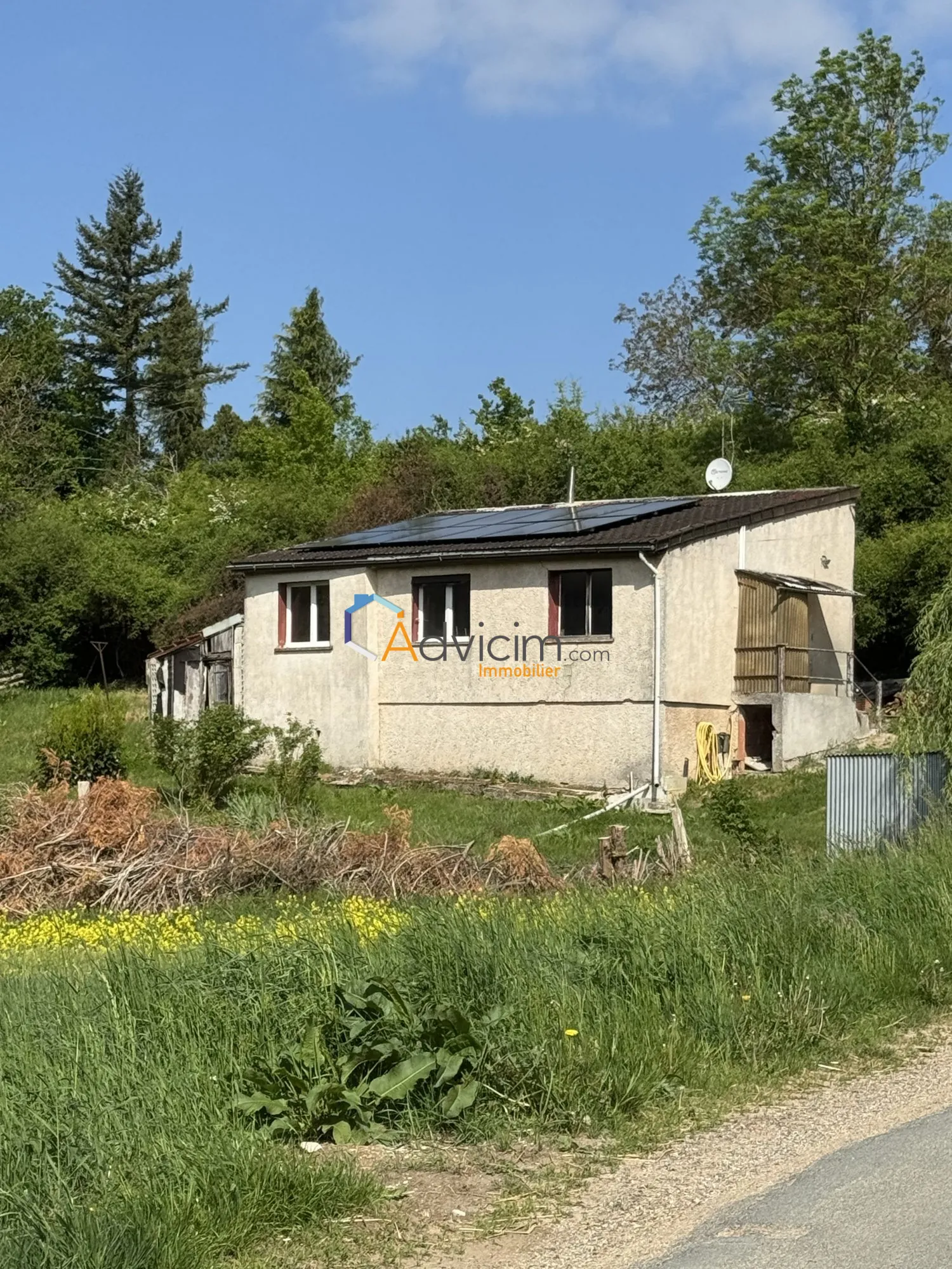 Maison individuelle plain-pied avec vue dégagée à Lucy-le-Bocage 