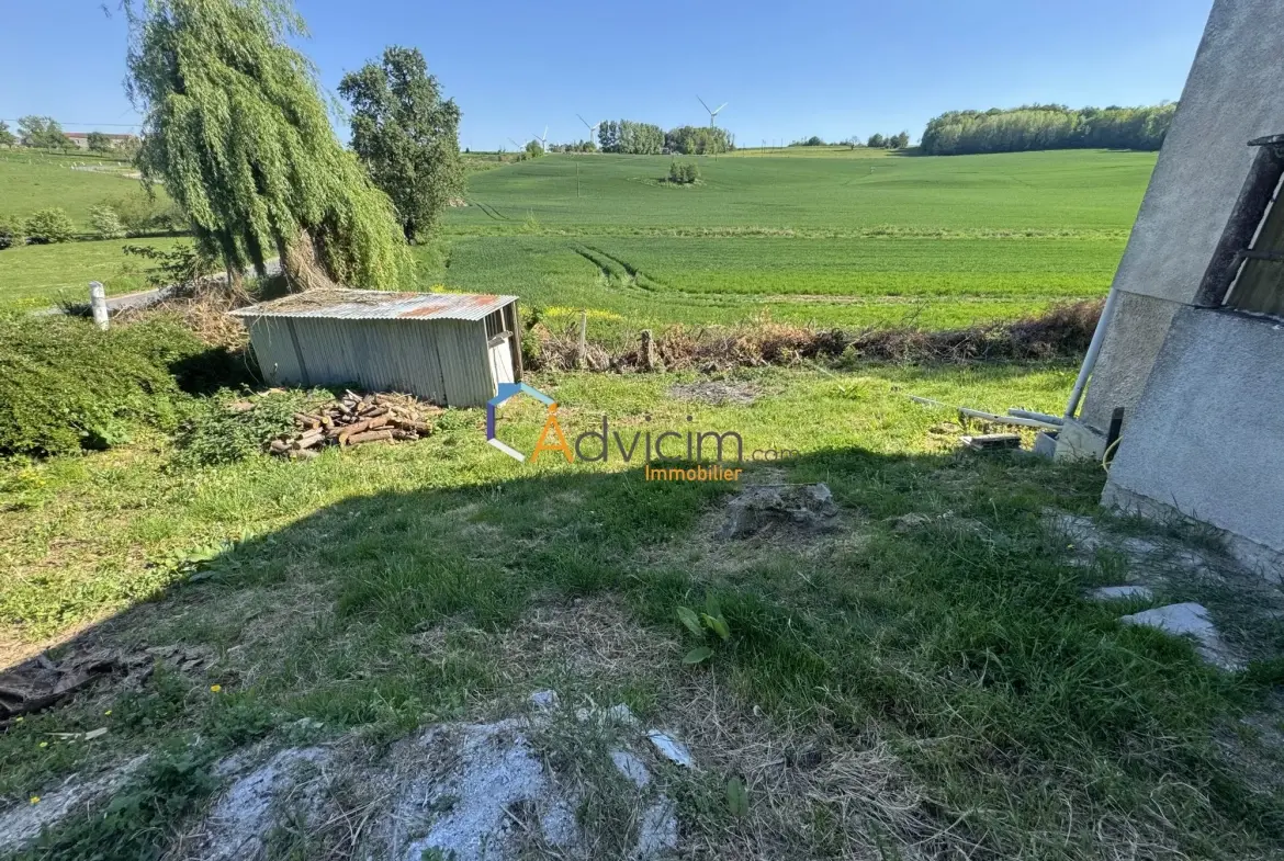 Maison individuelle plain-pied avec vue dégagée à Lucy-le-Bocage 