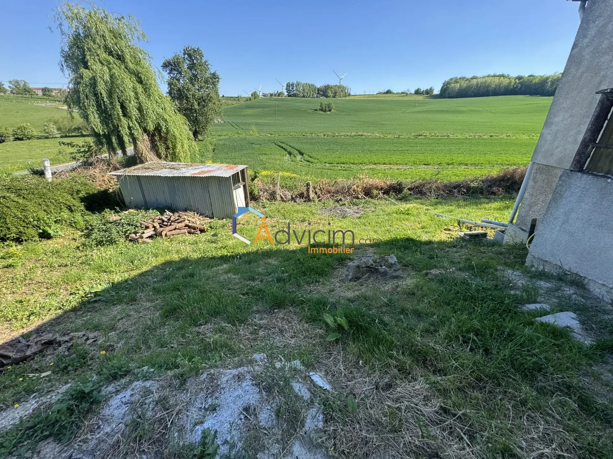 Maison individuelle plain-pied avec vue dégagée à Lucy-le-Bocage 