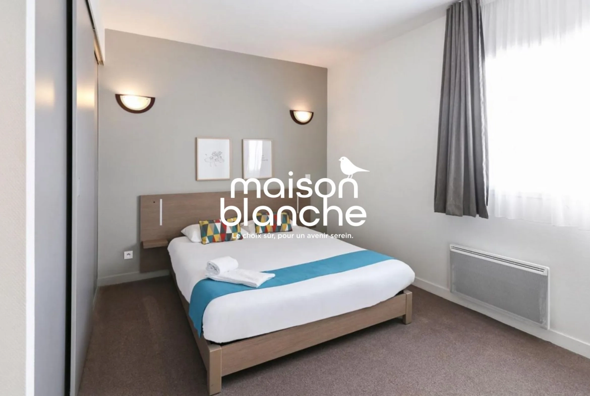 Appartement T1 au Mans pour investissement LMNP avec bail commercial et rendement attractif 