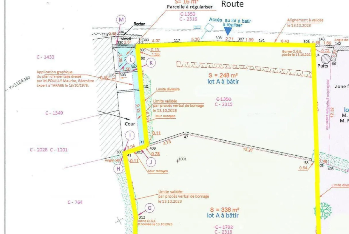 Terrain constructible de 586 m² à Saint Romain de Popey avec vue panoramique 