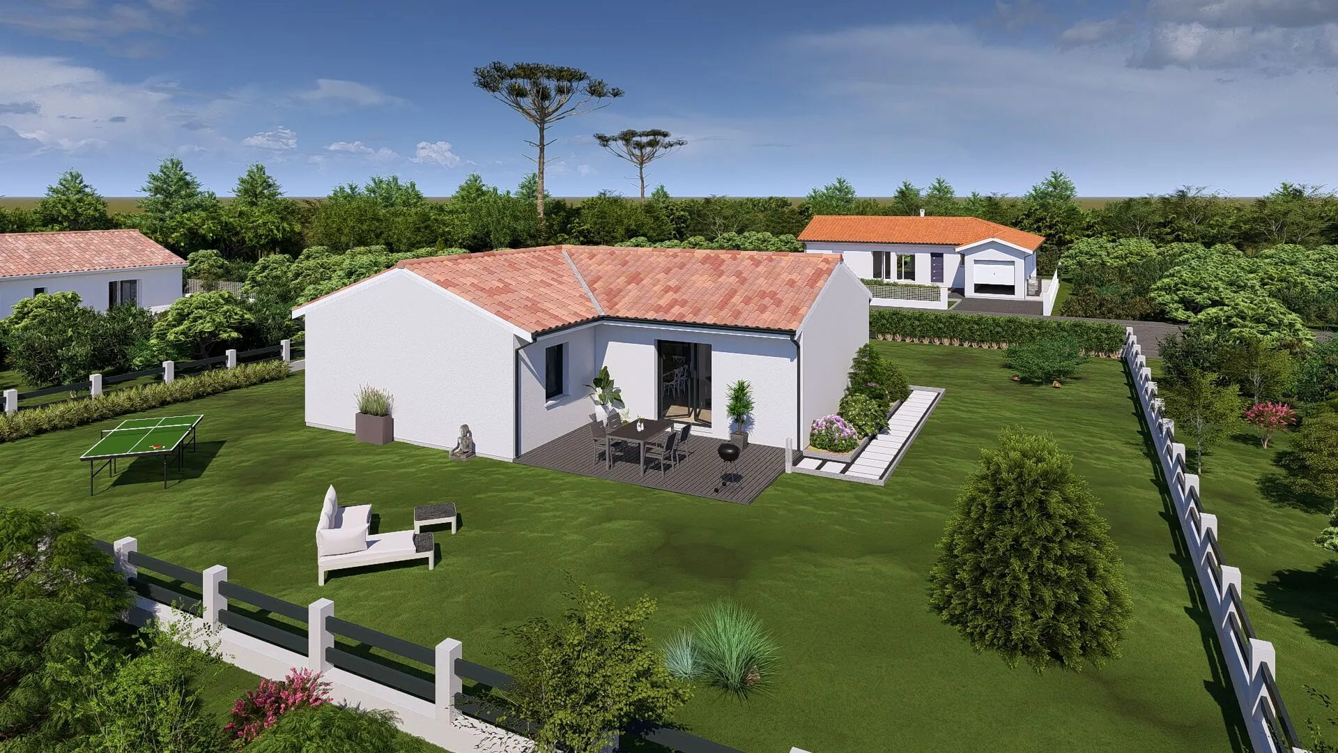 Maison neuve de 90 m² avec jardin à Azur, proche Soustons et plage 