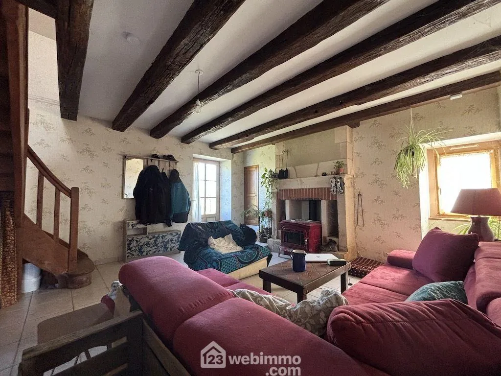 A vendre ensemble de deux maisons à La Puye - 265 m² habitable sur 2,2 ha 