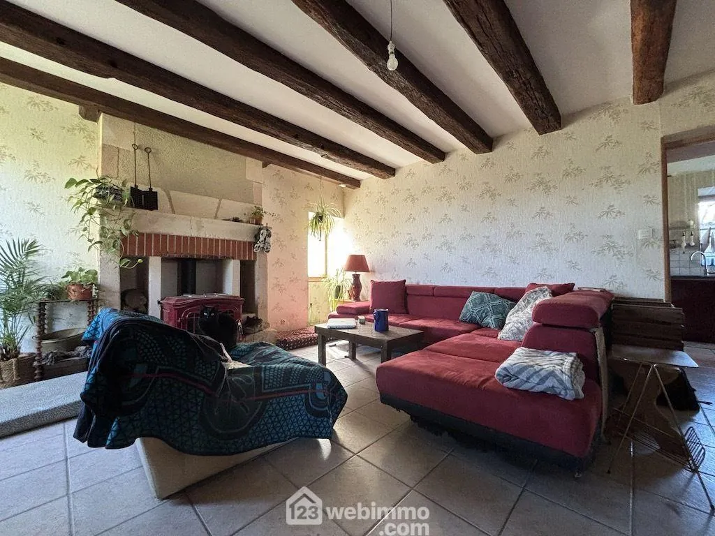 A vendre ensemble de deux maisons à La Puye - 265 m² habitable sur 2,2 ha 